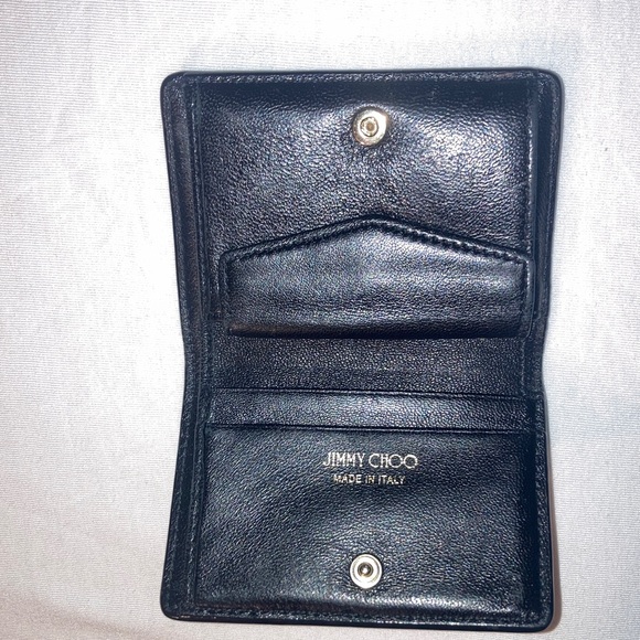 Jimmy Choo Black Leather Wallet comes with COA - Picture 3 of 6